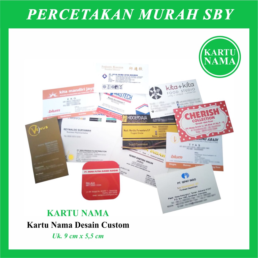 

Kartu Nama Cetak Full Warna Tanpa Laminasi