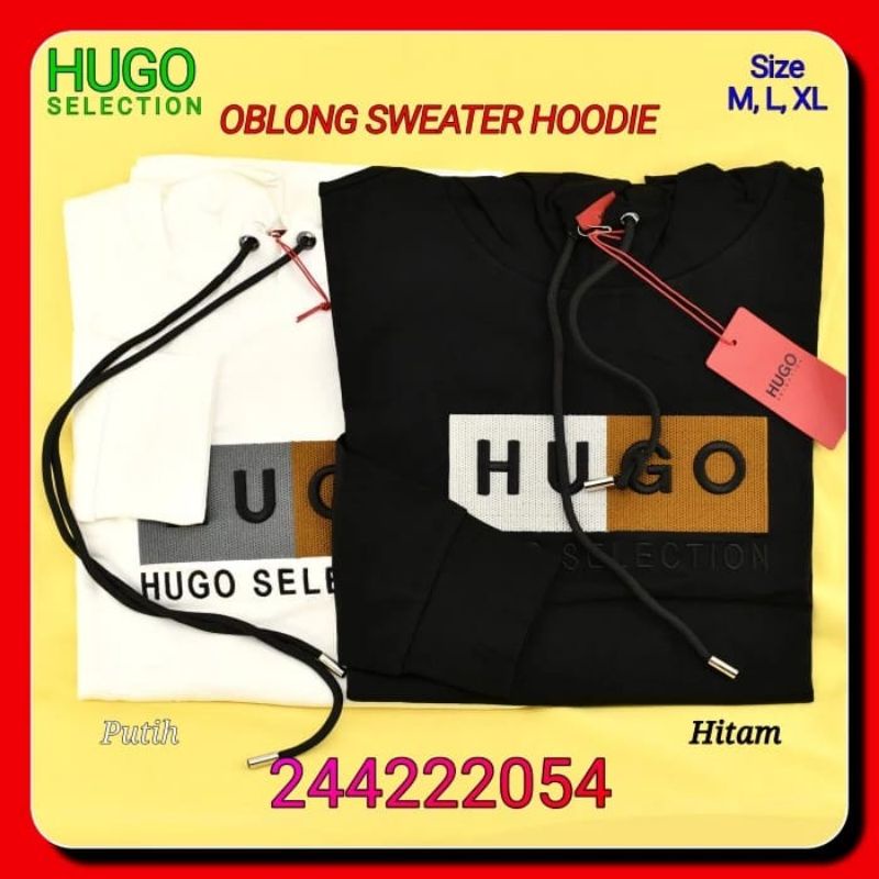 Kaos Hoodie Lengan Panjang Hugo Selection 244222054