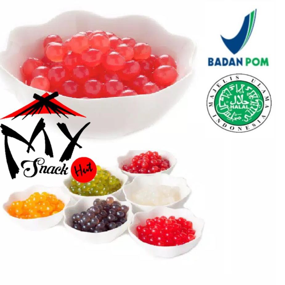 

Terlaris TAIWAN POPPING BOBA 250GR - BURSTING PEARL - TOPPING BABEL MINUMAN - POP BUBBLE MULUT MELET