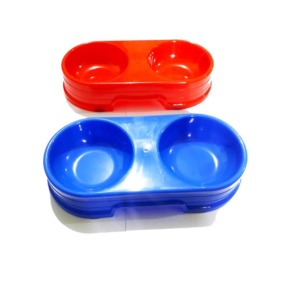 Tempat Makan Kucing Anjing Dobel Bulat Tinggi