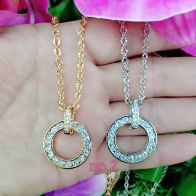 Kalung xuping 18k panjang 45cm plus liontin