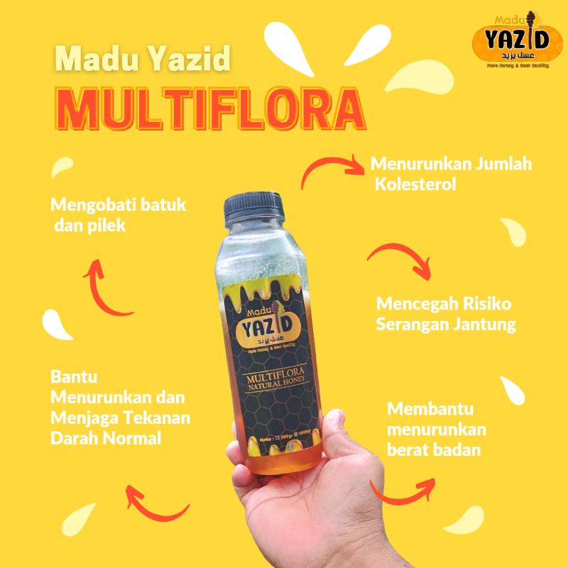 

Madu Murni Multiflora / Madu Asli 100%