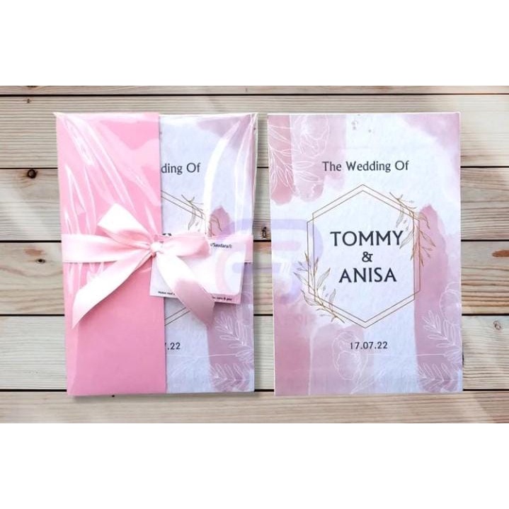 

Undangan Single hardcover custom