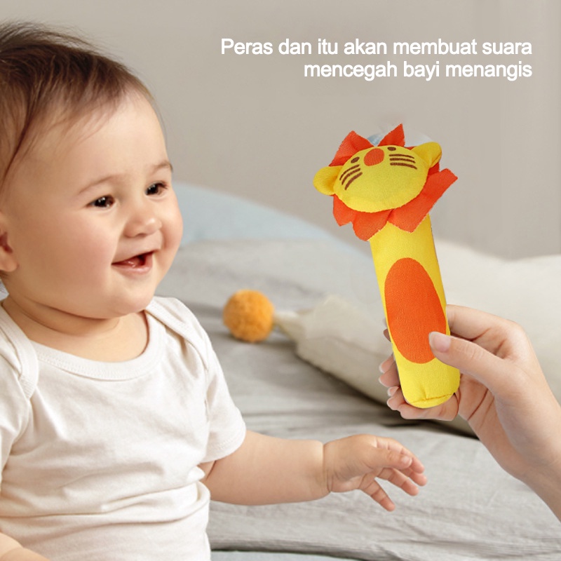 HIPPO LAND Mainan Tangan Bayi Bunyi Baby Hand Rattle Toy Stick 77