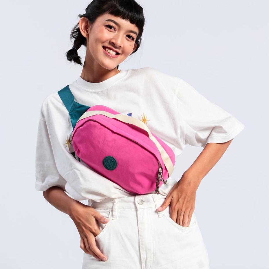 Telah Hadir.. Tas Pinggang Exsport Go Around Waist Bag - Pink