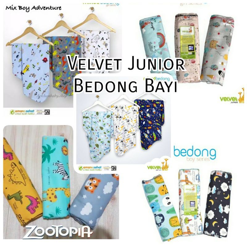 SATUAN (1PCS) BEDONG VELVET & LIBBY (Bebas Pilih Motif