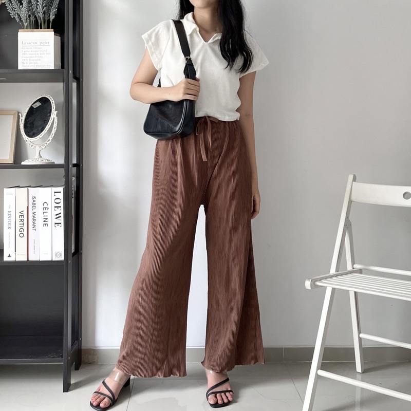 Hazuki Kulot Plisket Pants 9C