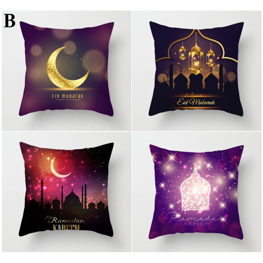 Ramadan Series Pillow Case / Sarung Tutup Bantal Sofa Kain Bludru