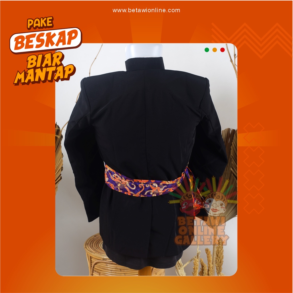 Beskap Betawi / Jas Betawi / Jas Hitam Formal