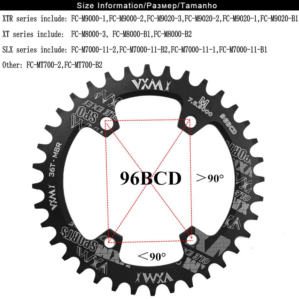 Lanfy Plat Gigi Sepeda Jalan Oval CNC 96BCD 30T 32T 34T 36T 38T Aluminium Alloy Chainring Plate