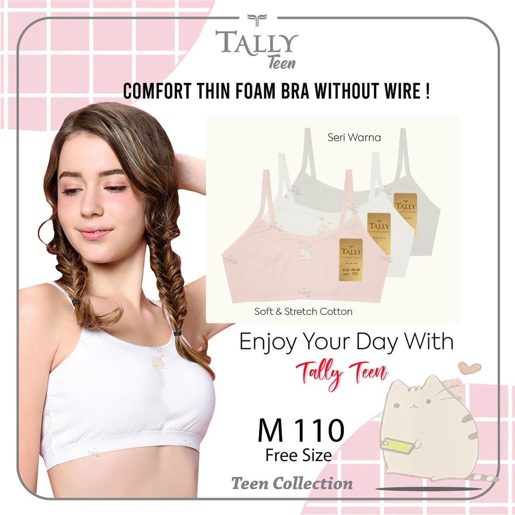 TALLY MINISET 110 I TANPA BUSA | FREE SIZE I BAHAN KATUN