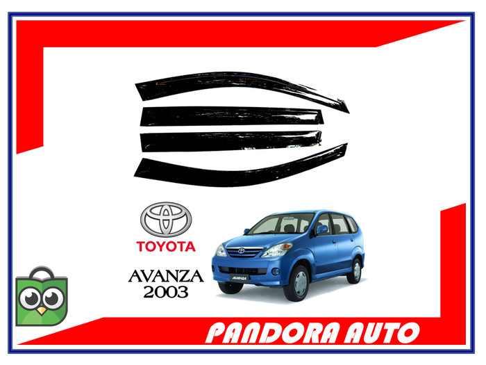 TALANG AIR MOBIL TOYOTA AVANZA GEN 1 MODEL SLIM BAHAN AKRILIK HITAM