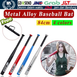 32 inci Aluminium Logam Stik Bisbol Kelelawar Baseball Bat Alumunium Alloy Hitam/Merah/Biru/Sliver
