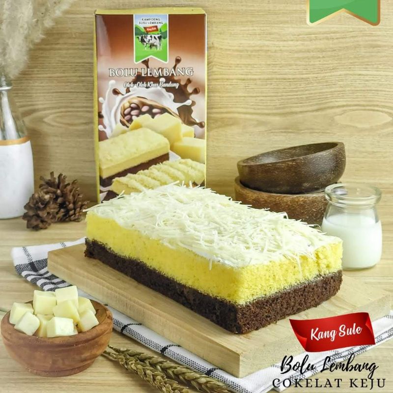 Bolu Lembang Coklat keju (Bisa ke luar kota)Dus+buble wrap