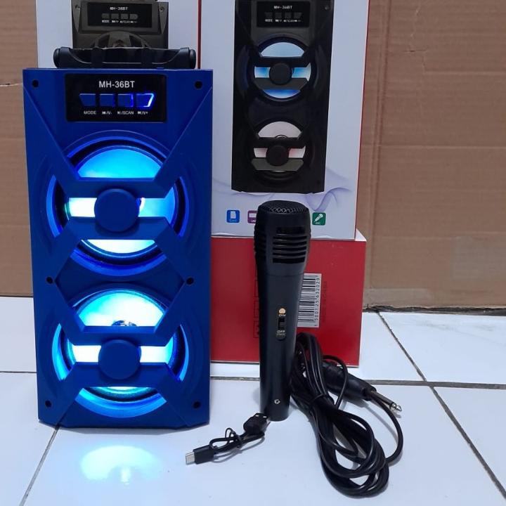 ➫ Speaker MH-36BT With MIC KARAOKE - SPEAKER BLUETOOTH KARAOKE MH 36BT THSH ☂