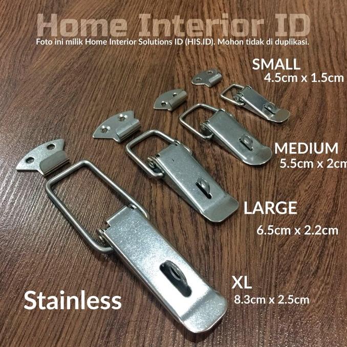 *****] Overval Koper Stainless Medium - Grendel Koper - Tarikan Peti Kait