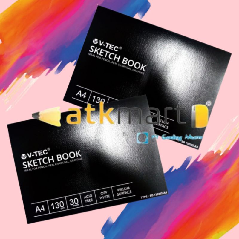

V-TEC SKETCHBOOK A4 VELLUM SURFACE SB-130302