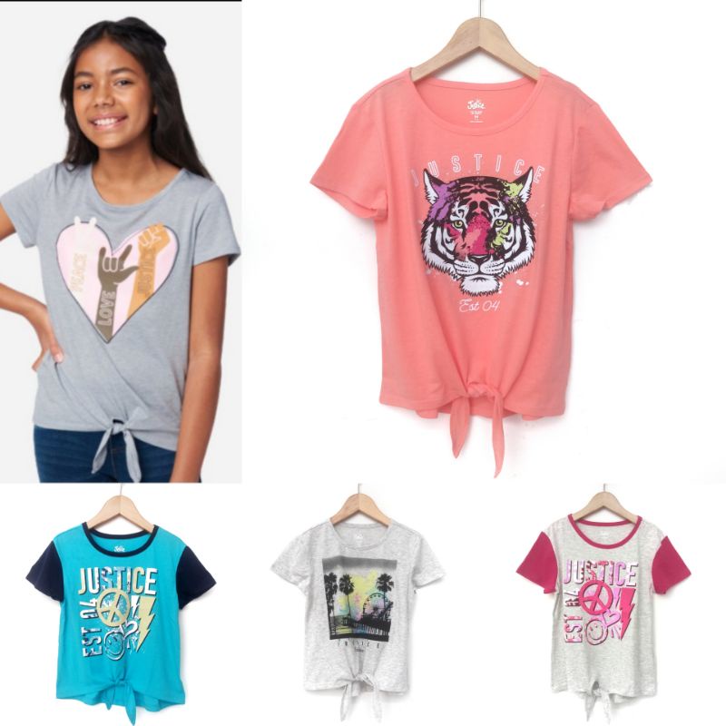 PHI192 Atasan Kaos Anak Perempuan Justice Tee Remaja - Dewasa