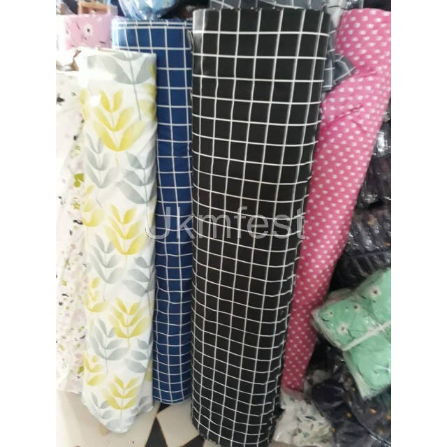 [GROSIR] BAHAN KAIN KATUN MIKROTEX UNTUK SPREI GORDEN PIYAMA BEDCOVER PER 0,5M DAN 1M