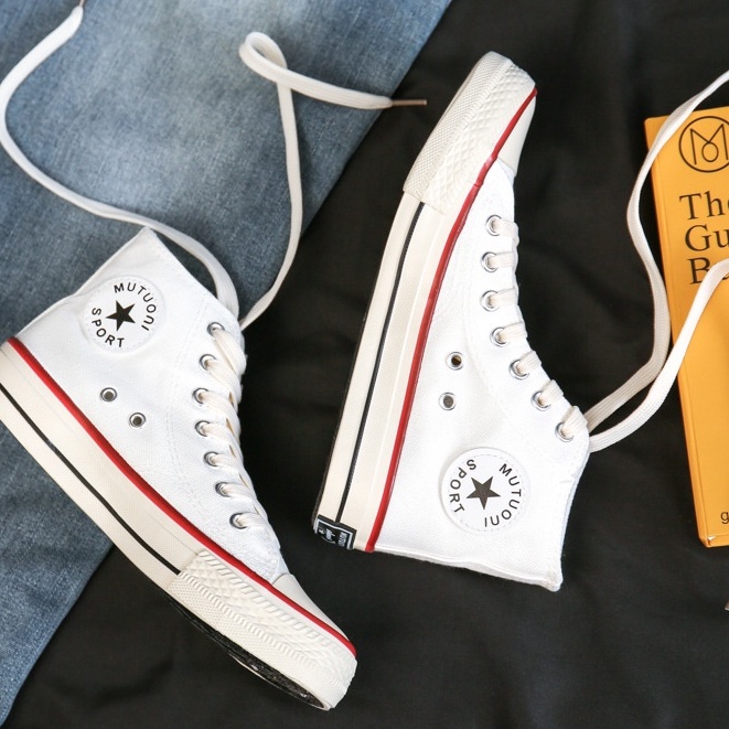 SW72 Sepatu Sneakers Kanvas Tali Wanita Import Korea