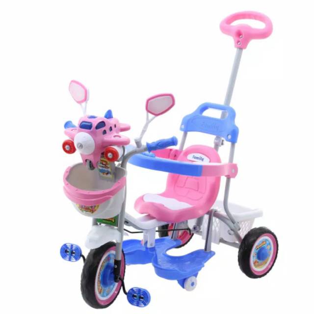 Sepeda Balita Tiga Roda Tricycle Family 598P Pesawat