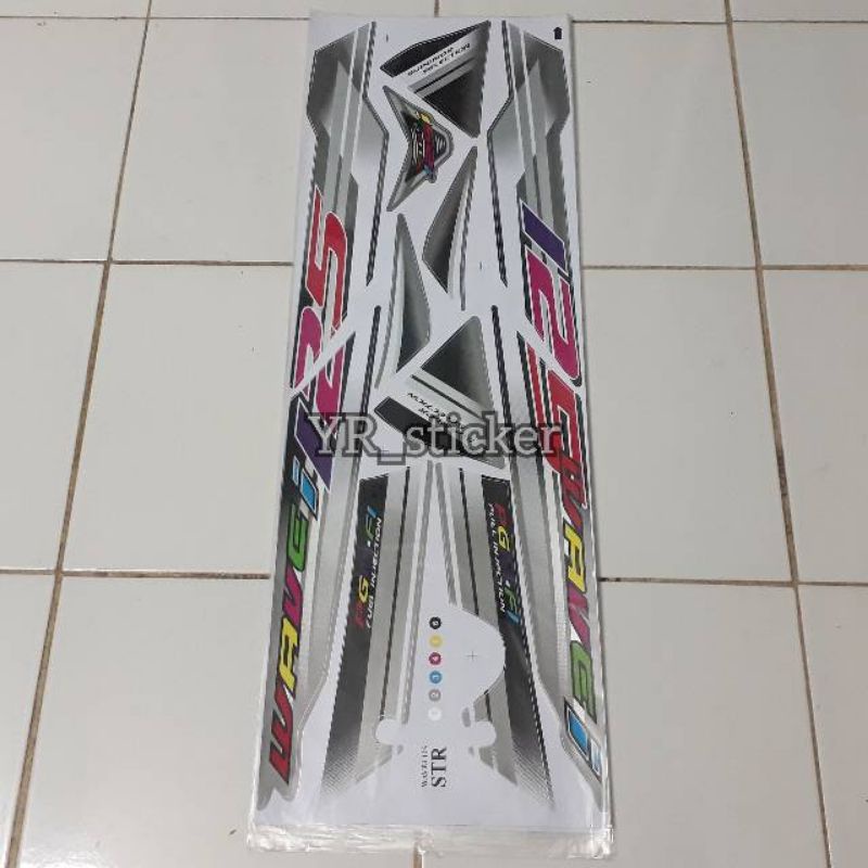 sticker lis striping variasi honda supra x 125 - wave 125 i 2005 2006 2007 2008 2009 2010 2011 2012 