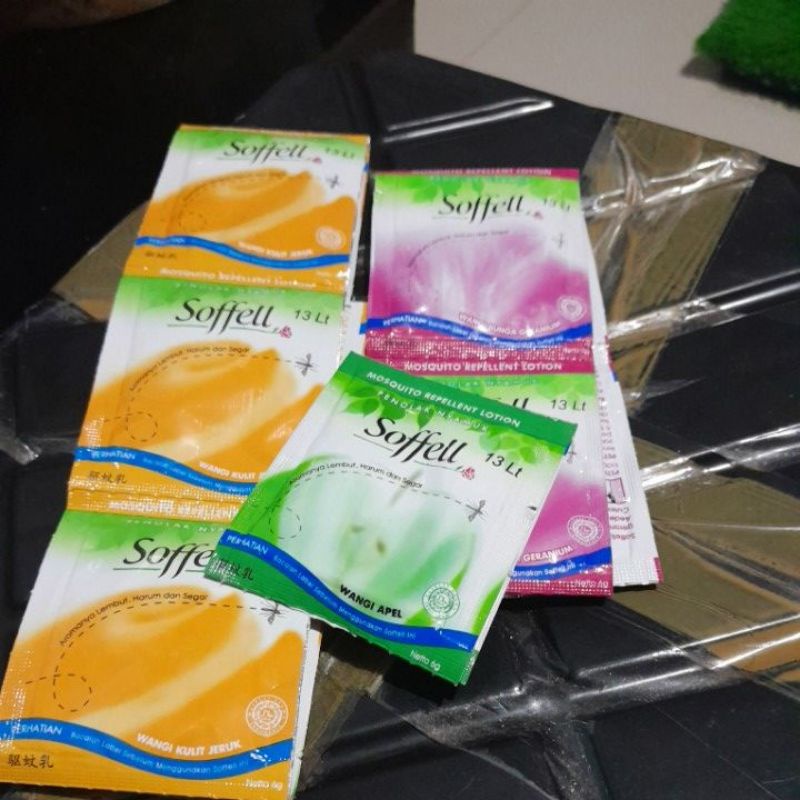 Anti nyamuk penolak nyamuk soffell sofel sachet isi 12 pcs