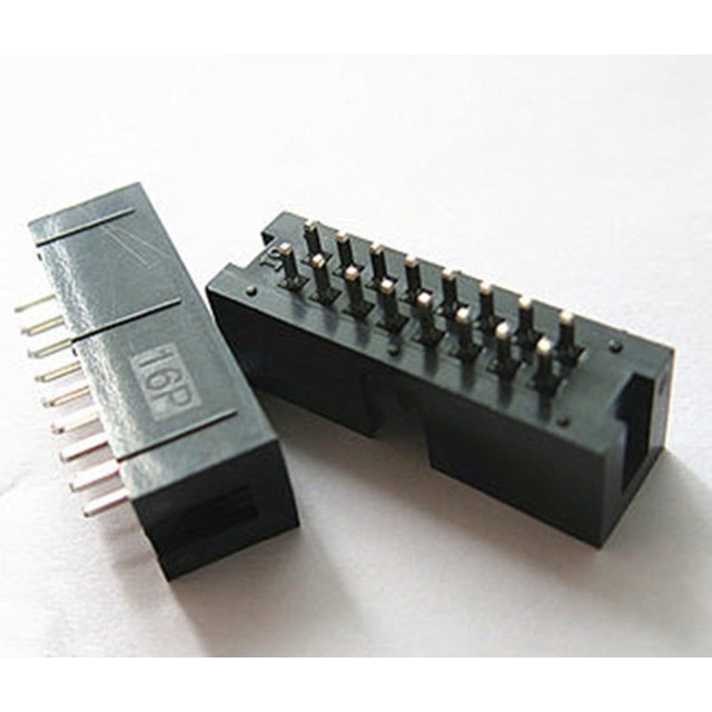 Socket IDC Male 2x8 16 Pin 16p 2.54mm Box Header Connector Konektor