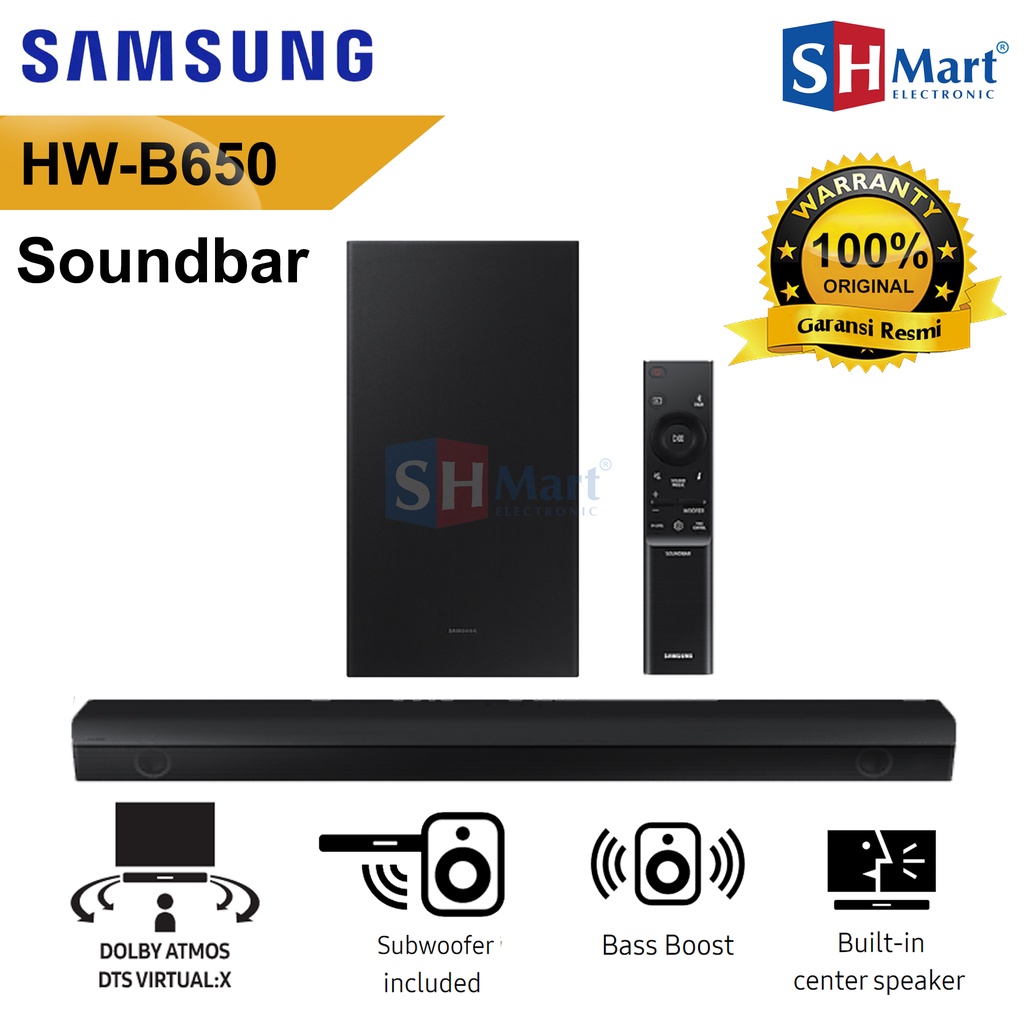 SAMSUNG SOUNDBAR HW-B650 3.1 CH HWB650 650 430W BASS BOSST HDMI -MEDAN