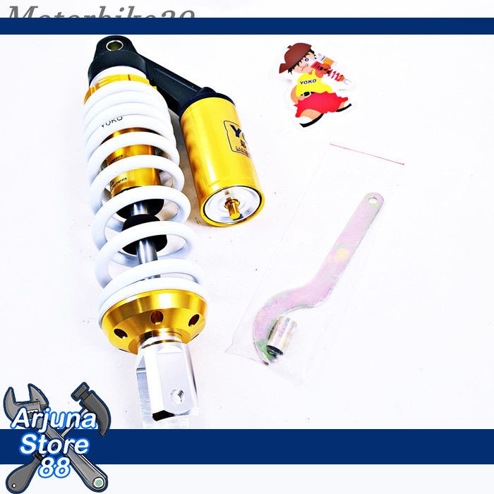 Shock Belakang Tabung Matic Beat Vario Mio Putih Aksesoris Motor