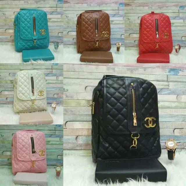 Paket tas ransel chan*l murah