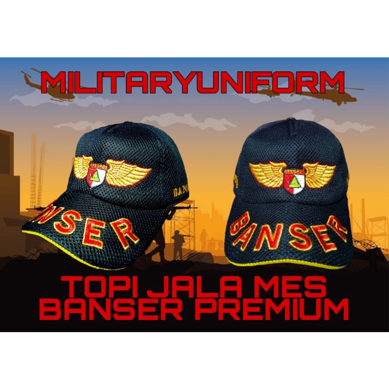 TOPI BANSER JALA MES PREMIUM/TOPI BANSER WINGS