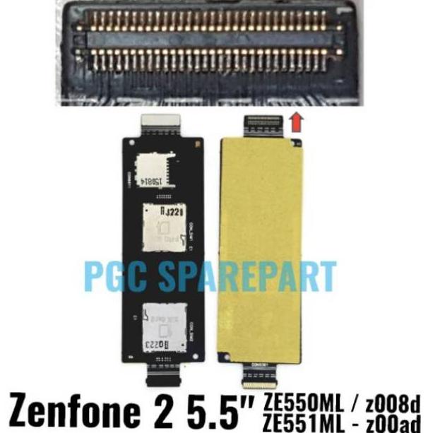 ORI Flexible Conner SIM Asus Zenfone 2 5.5" ZE550ML z008d z008 ZE551ML z00ad Fleksibel Konektor N1F2