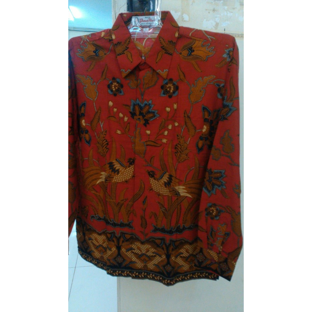 Batik Danar Hadi Lengan Panjang Original Merah [ADN-PA128]
