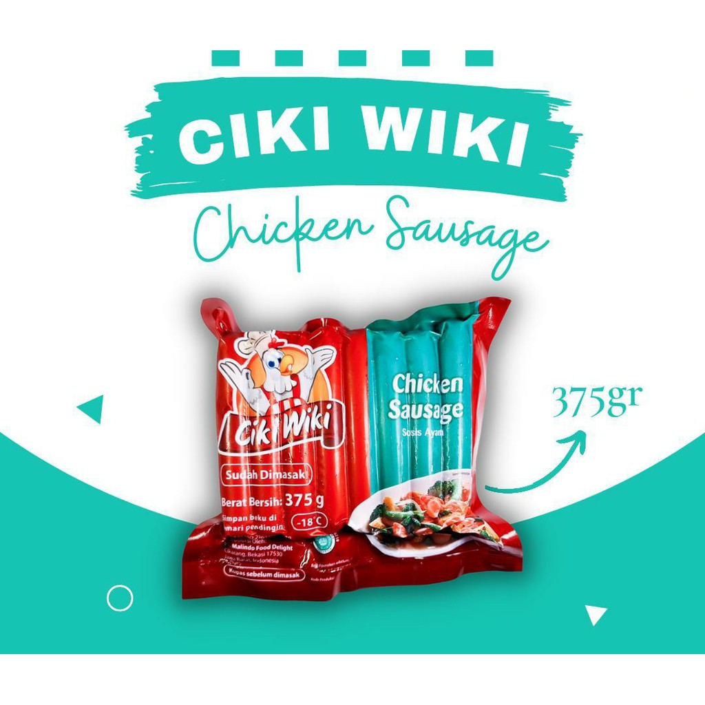 

ADDRIELLA - CIKI WIKI SOSIS AYAM 375gr | CIKI WIKI/FROZENFOOD/FROZENFOOD MURAH