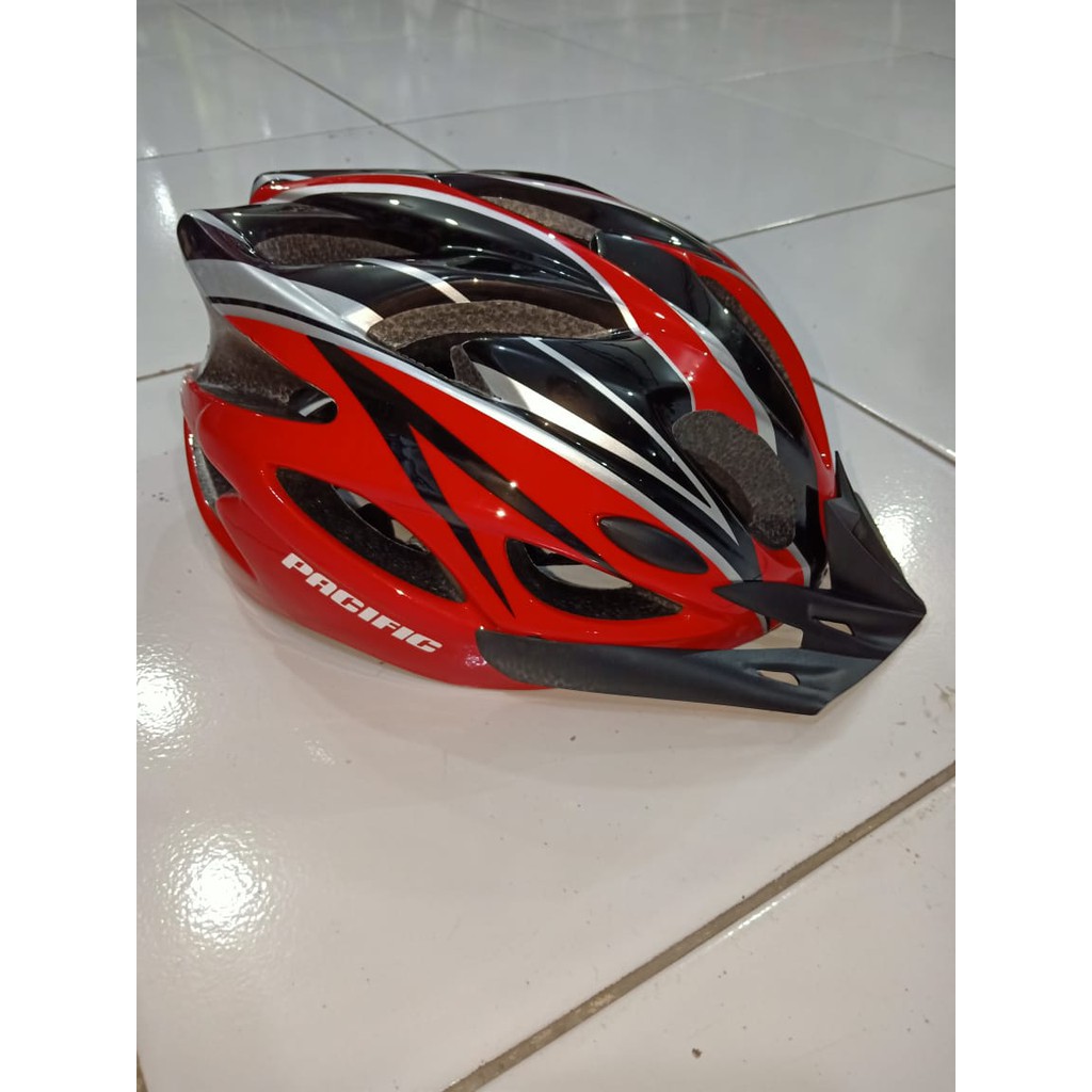 Helm sepeda mtb helm pacific lampu