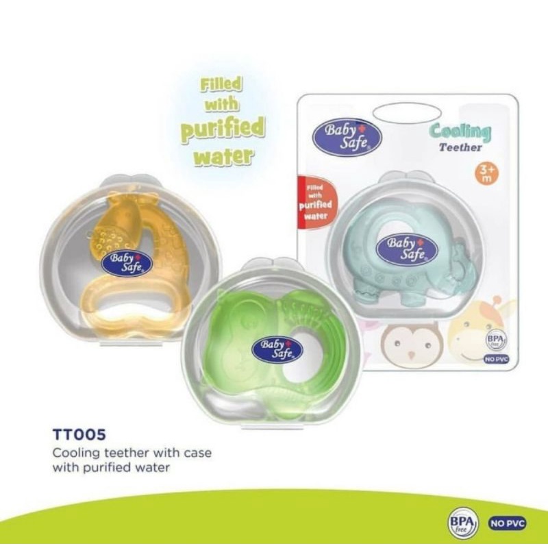 Babysafe Baby Safe Cooling Teether with case with purified water Gigitan bayi teething TT005 TT001