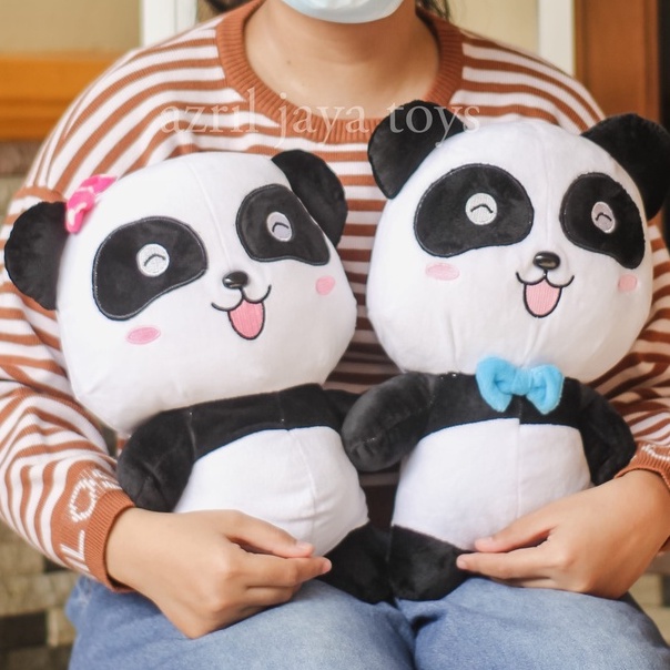 BONEKA 35cm PANDA BABYBUS NYALA LAMPU LED GLOW KIKI BOYS MIU MIU GIRL BABY BUS