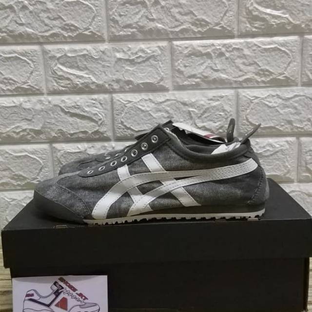 ONITSUKA TIGER MEXICO 66 SLIP ON GREY DENIM