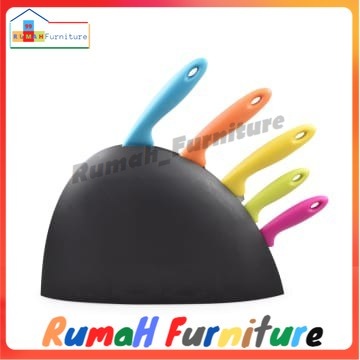 Krischef Knife Block Pisau Dapur Set 5 Pcs