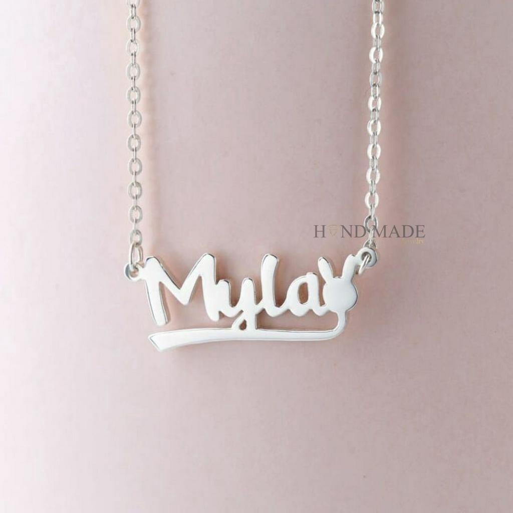 kalung nama anak perempuan kalung nama titanium anti karat kalungnama aksesoris wanita necklace titanium aksesoris fashion