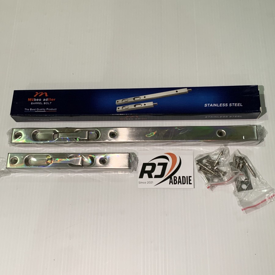 Grendel Slot Tanam Pintu Flush Bolt Stainless SUS304 SN MULLER 6&quot;+ 12&quot;