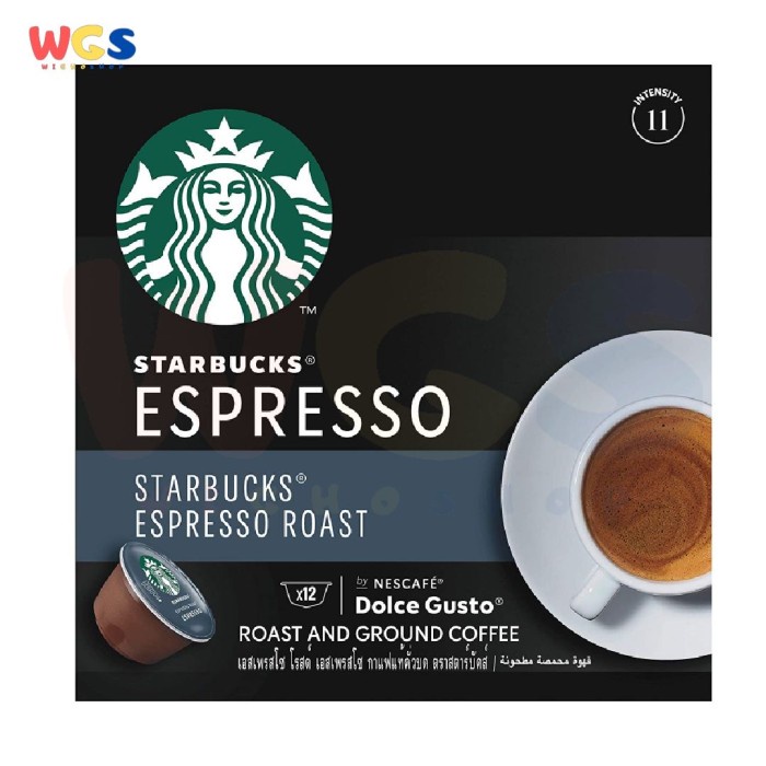 

Kopi - Nescafe Starbucks Dolce Gusto Espresso Roast & Ground Coffee 12P 66G