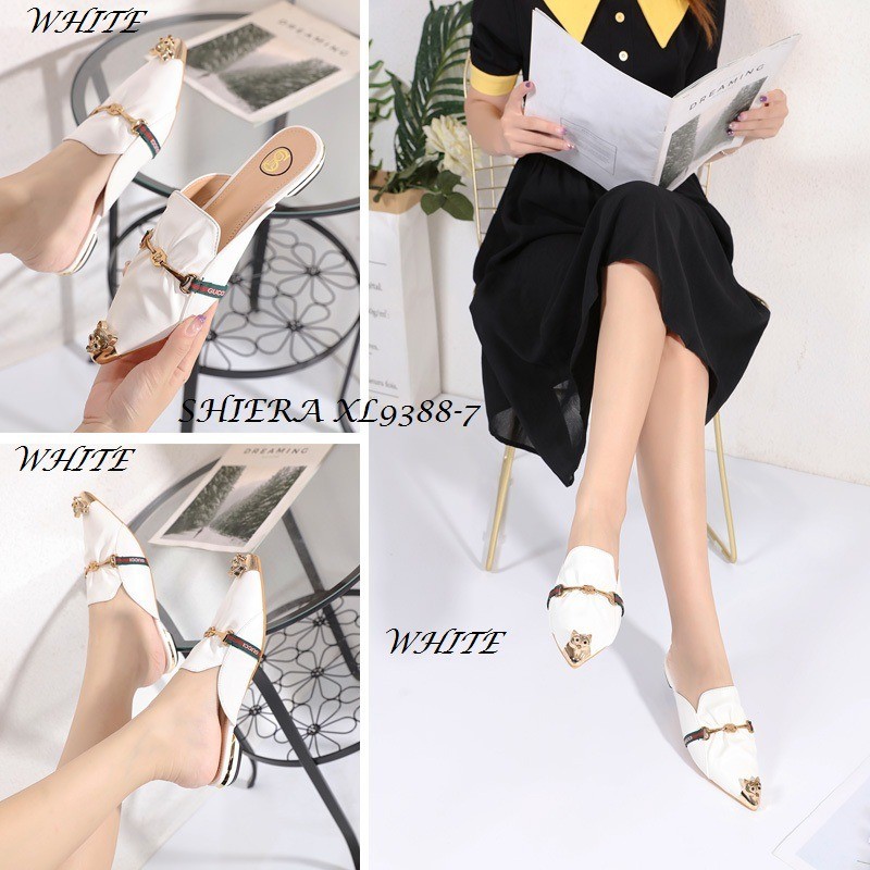 SEPATU WANITA LOAFERS MULES SHOES FLAT XL9388-7 (RESTOCK)