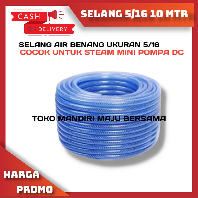 SELANG BENANG 5/16 INCH / SELANG PU 6MM / SELANG PVC HITAM 4/7 MM HARGA PER 10 METER