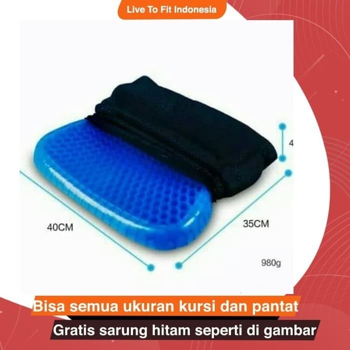 matras terapi bantal duduk free sarung jumbo size 40 x 35 x 2 cm