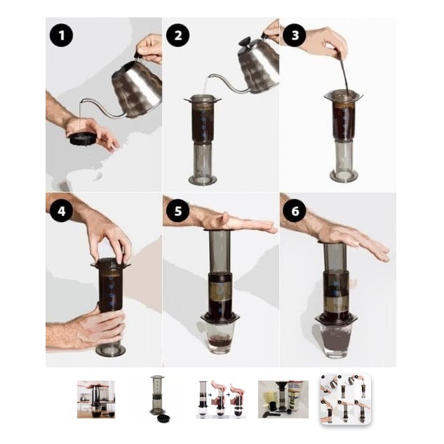 Aeropress Coffee Maker 1-4 Cups pembuat kopi terbaik dan termudah