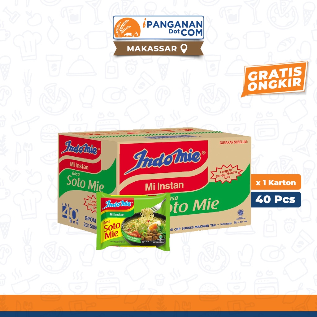 

Indomie Mie Instan Rasa Soto 70 Gr x 1 Karton - MKS