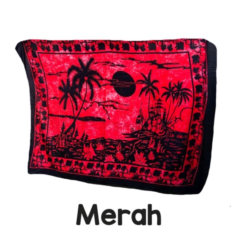 Sarung pantai lukis khas bali | Sarung pantai handmade | Kain pantai lukis | Sarung pantai murah-Pantai fanta