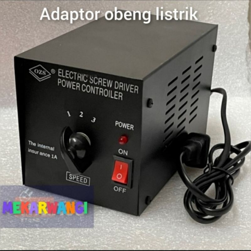 adaptor obeng listrik dengan kecepatan (Dc 12v-24v-36v)